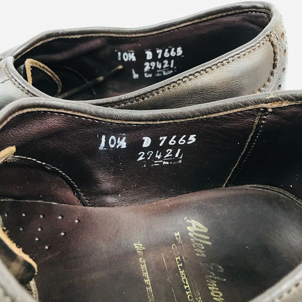 Allen Edmonds Jefferson Independence Wingtip Oxfords Mens Size‎ 10.5 Dress Shoes - Picture 10 of 12